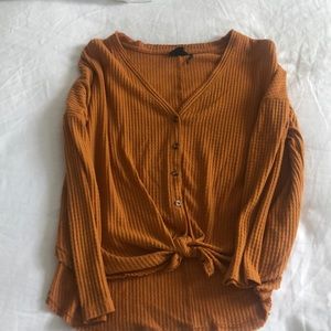 Out from Under Jojo Oversized Thermal Button Top